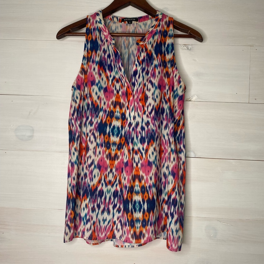 Alice Collection Women's Colorful Sleeveless Top - Small
